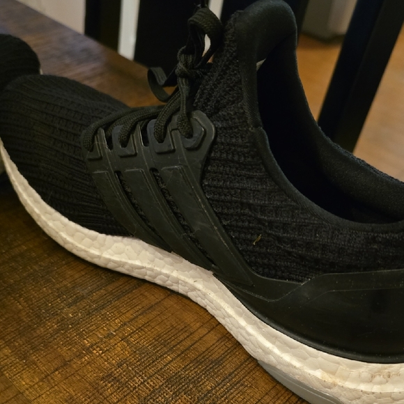 Adidas Black and White Sneakers with Boost Midsole - Picture 9 of 10
